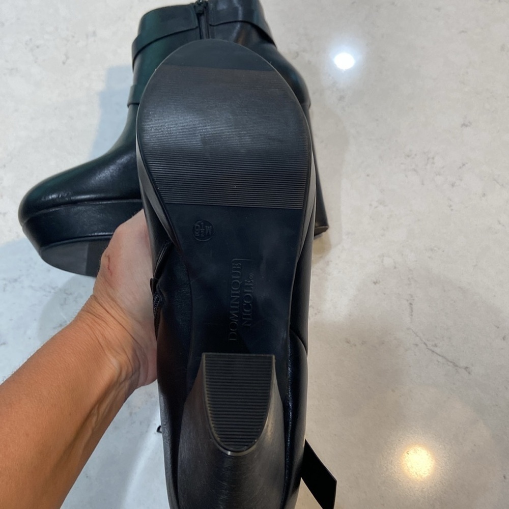 Dominique Nicole NEW Gelsey Black Ankle Bootie | Size: 9 1/2 - Picture 5 of 6